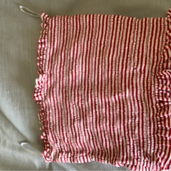 Red and white tube top - Picture 1 of 3